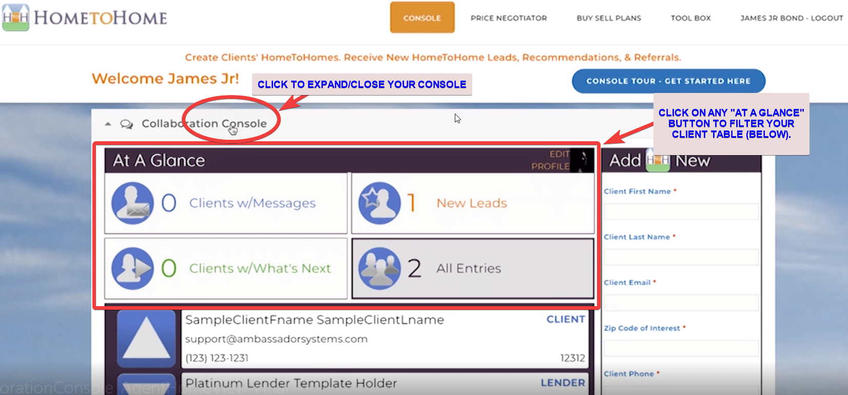 Client Updates At a Glance