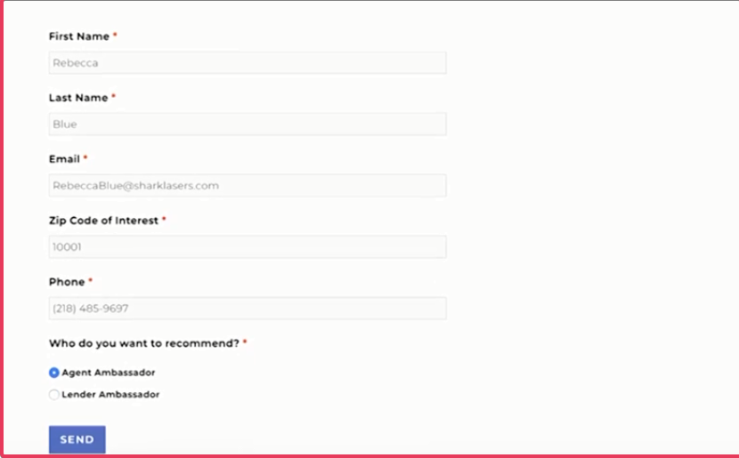 Recommend Agent/Lender via GiftAFriend to your Friend Recommend Agent/Lender via GiftAFriend to your Friend