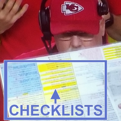 Head Football Coach KC with Checklists