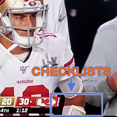 Quarterback 49ers with Checklist